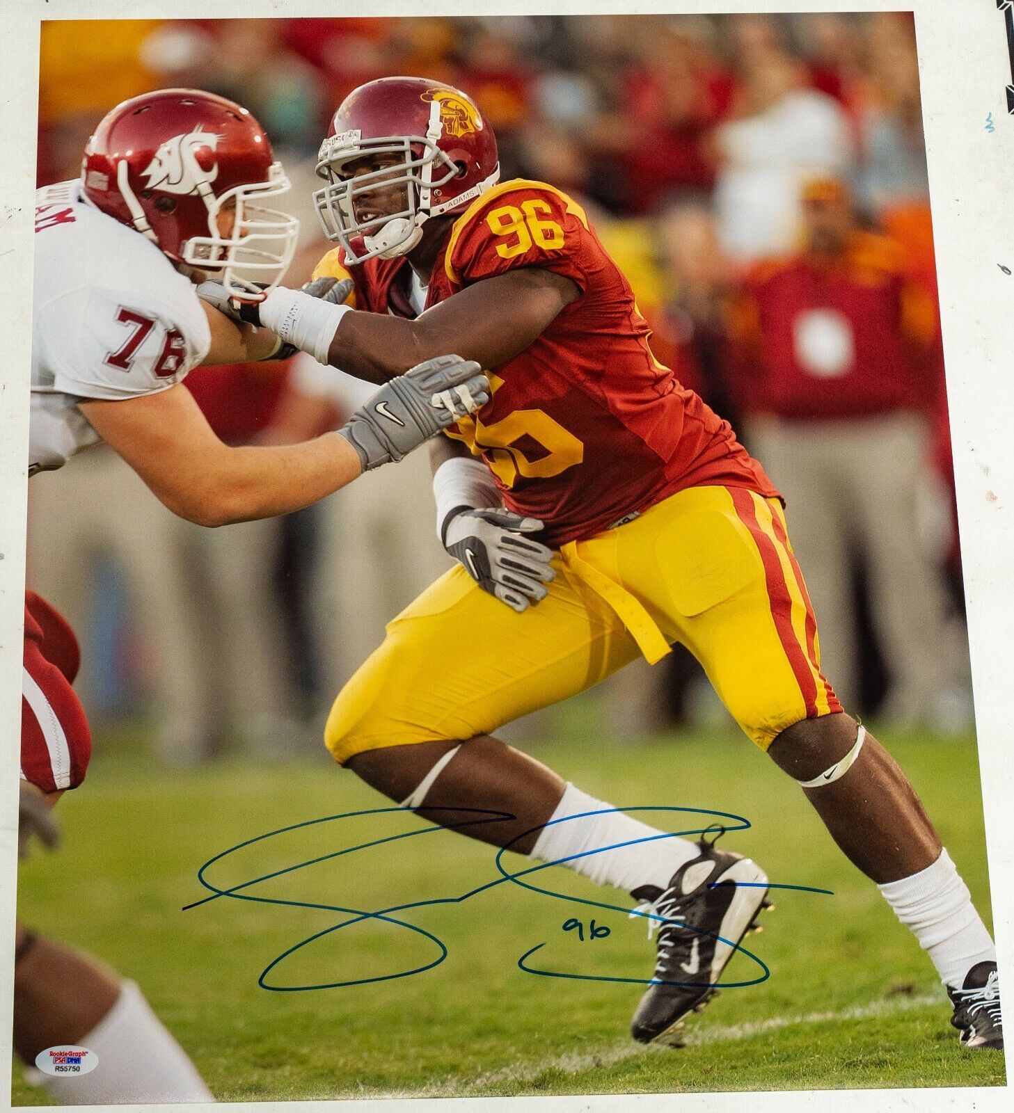 Lawrence Jackson Signed USC Trojans 16x20 Photo Poster painting PSA/DNA COA Picture Autograph