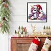 Santa Hat Unicorn - Crystal Rhinestone Diamond Painting