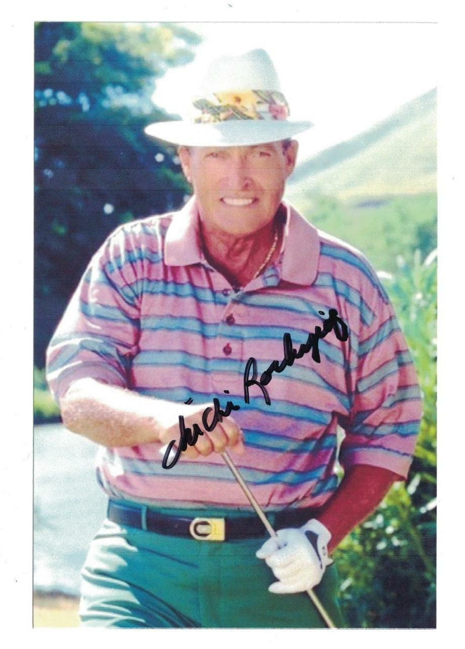 Chi Chi Rodriguez Signed Autographed 4 x 6 Photo Poster painting Golf PGA