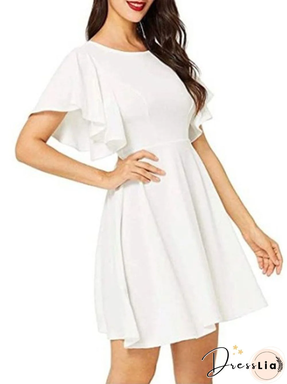 Solid Dress Loose Multicolor Dress Women White Dresses