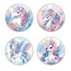[Upgrade]4Pcs Acrylic Special Shape Horse DIY Waterproof Diamond Painting Coaster