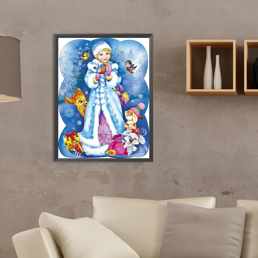 Diamond Painting - Full Round Drill - Snow Maiden(Canvas|30*40cm)