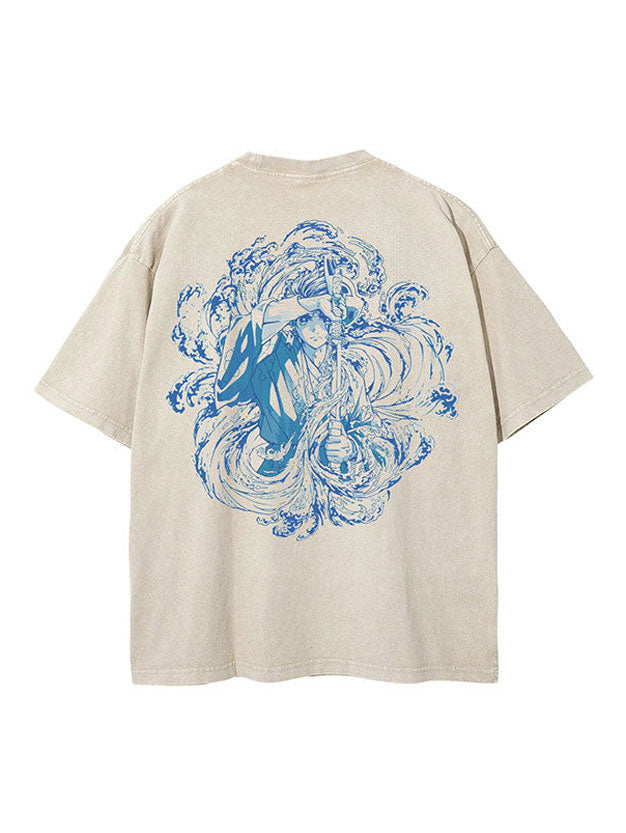 Tanjiro Water Breathing 2-Sided Vintage Tee - Demon Slayer