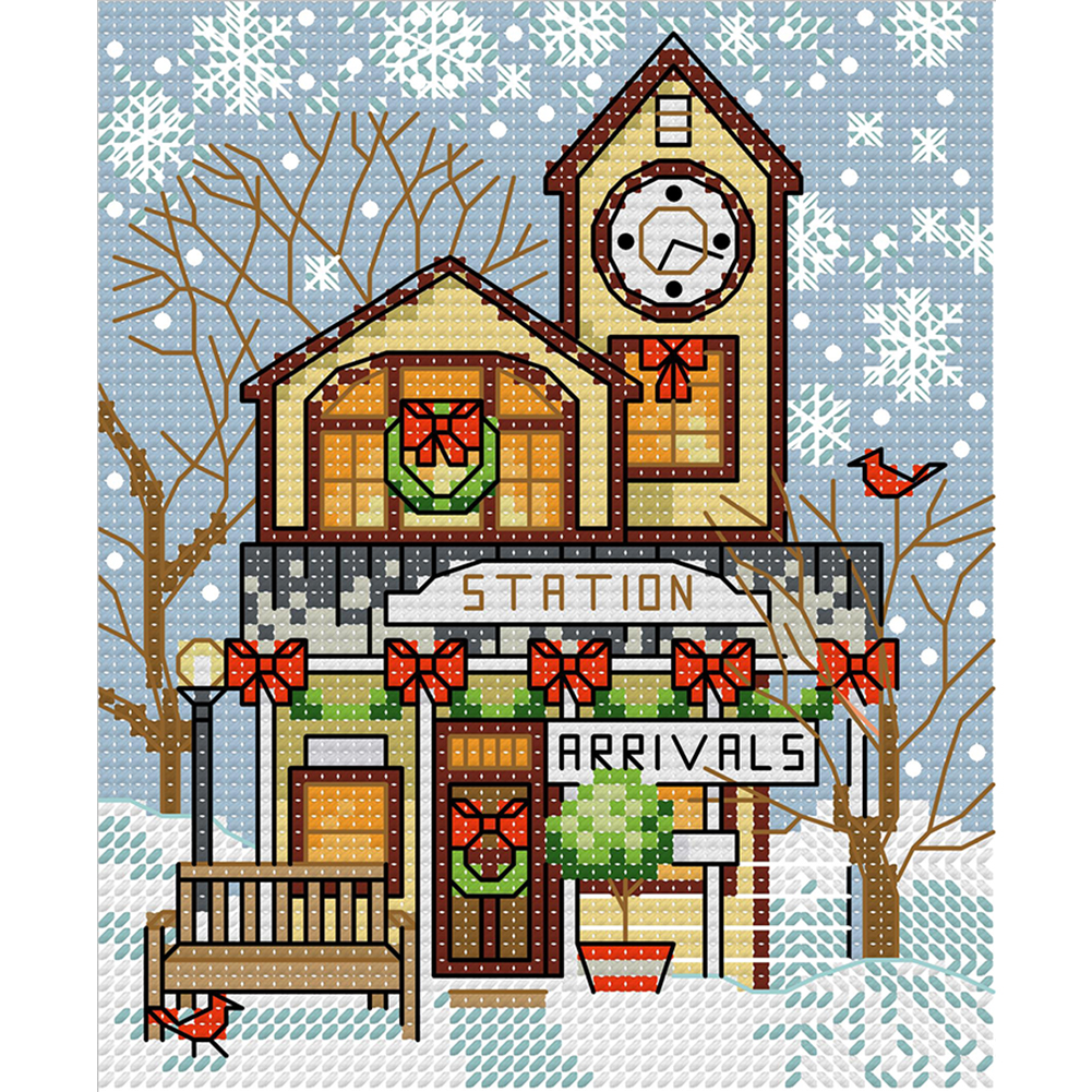 

Landscapes - 14CT Counted Cross Stitch - 15*17CM, 501 Original