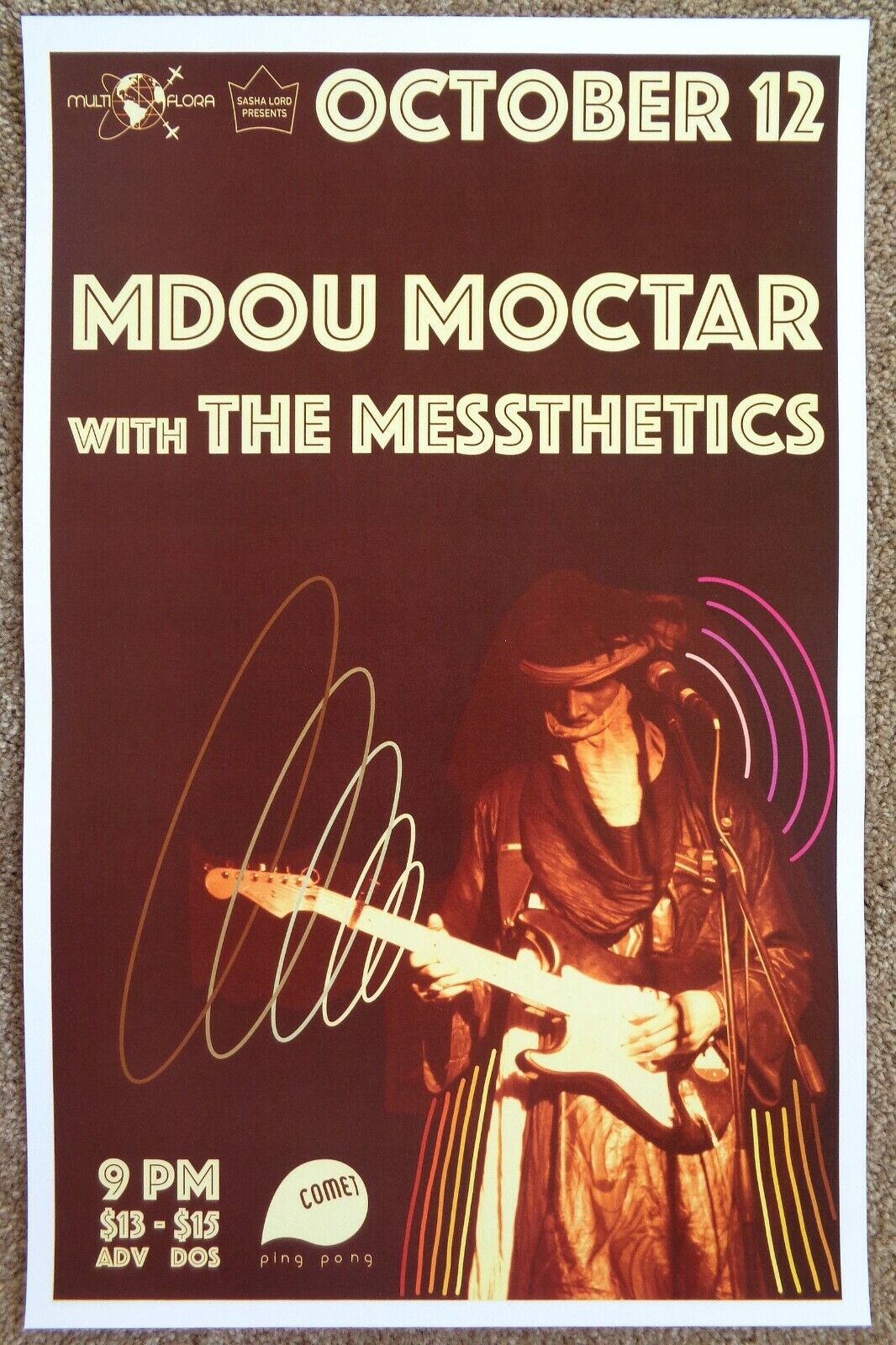 MDOU MOCTAR 2017 Gig POSTER Washington DC Concert