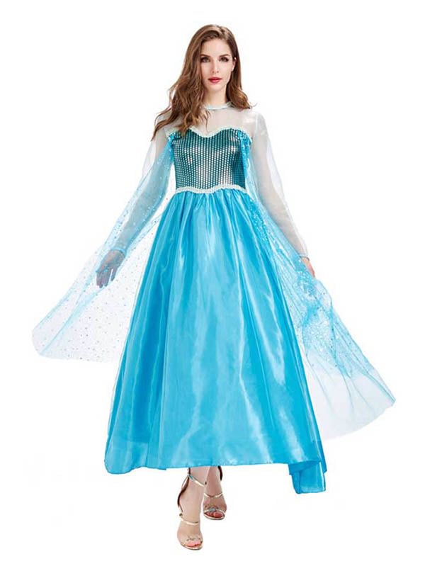 Sweetheart Long Sleeve Sequin Princess Halloween Costume-elleschic