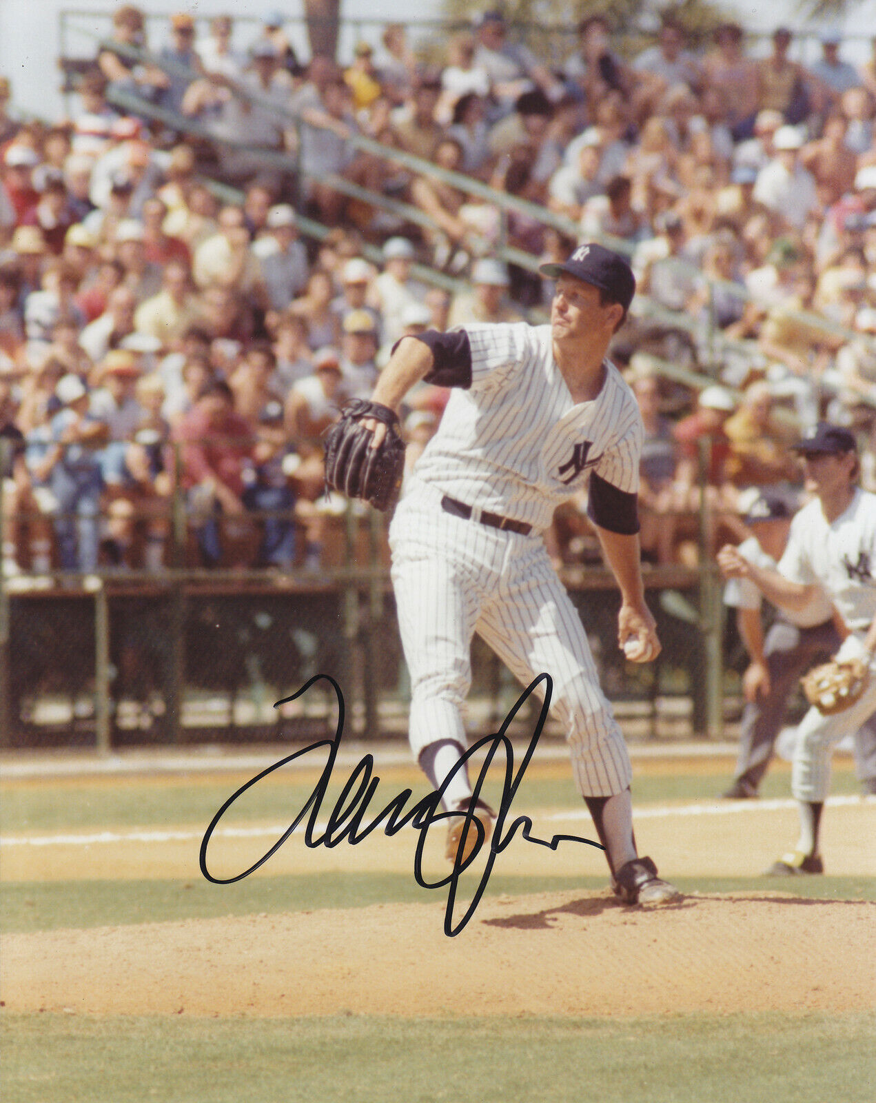 Tommy John #1 8x10 Signed Photo Poster painting w/ COA New York Yankees