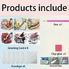 6Pcs Musical Instrument DIY Diamond Painting Greeting Card Set with Envelopes Crystal Painting Art Greeting Cards for Beginner Adult Holiday Gifts