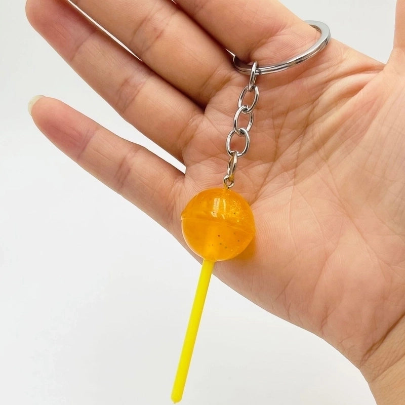 Minimalist Lollipop Resin Unisex Bag Pendant Keychain