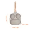 Medical Stone Omelette Pan Nonstick Frying Pan Divided Pancake Pan for Breakfast