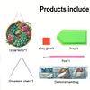 (US Only)Peacock 2D Flat DIY Diamond Painting Set Diamond Art Pendant Home Wall Decor