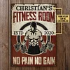 Customizable Gym Fitness Room Customized Classic Metal Signs