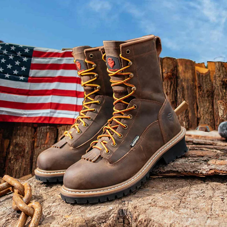 Square toe logger boots sale