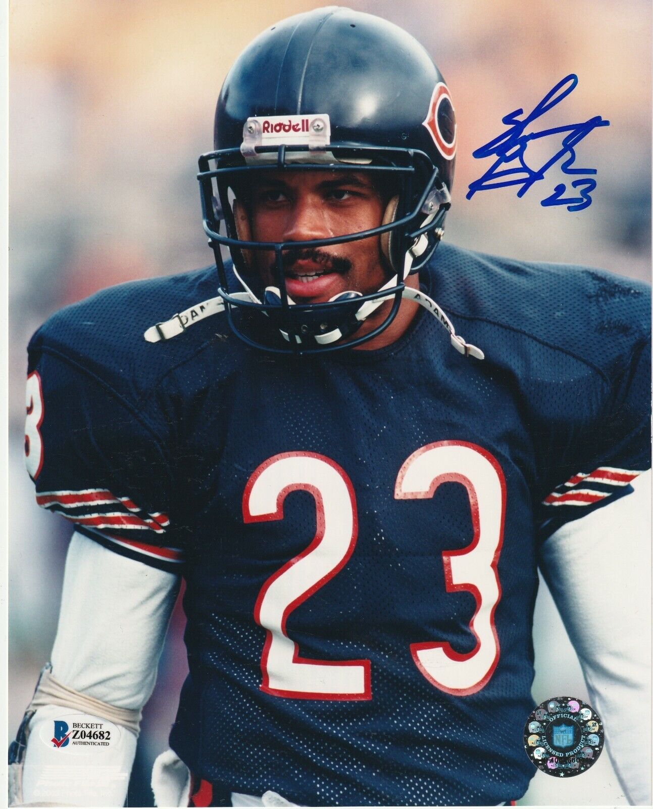 SHAUN GAYLE Signed Chicago BEARS 8x10 Photo Poster painting with Beckett COA