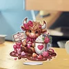 Valentines Day Yak Acrylic Special Shape Diamond Painting Desktop Decors