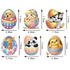 (US Only)Easter Eggs Theme DIY Diamond Painting Fridge Magnets Kit for Art Crafts Gift