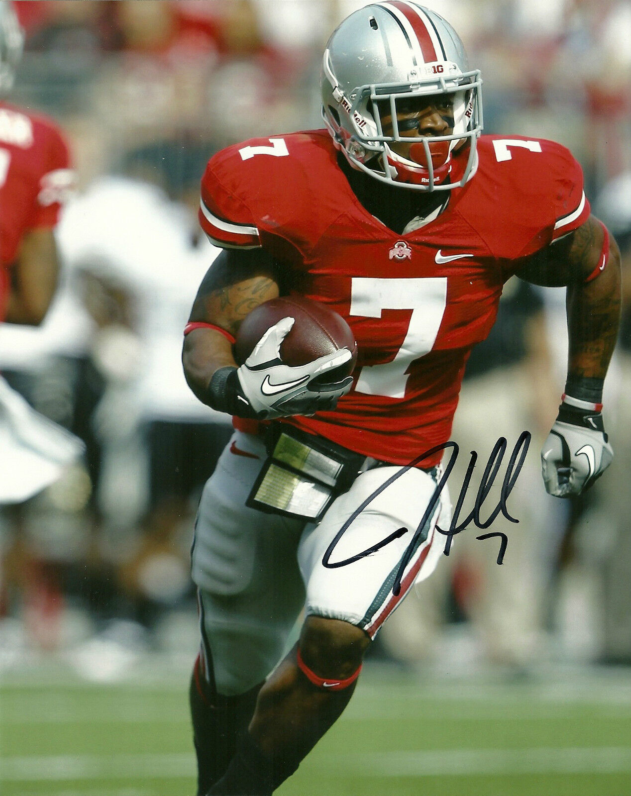 JORDAN HALL HAND SIGNED OHIO STATE 8X10 Photo Poster painting W/COA