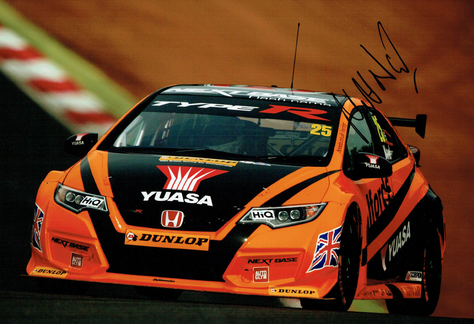 Matt NEAL Halfords Honda Touring Car SIGNED 12x8 Photo Poster painting AFTAL Autograph COA