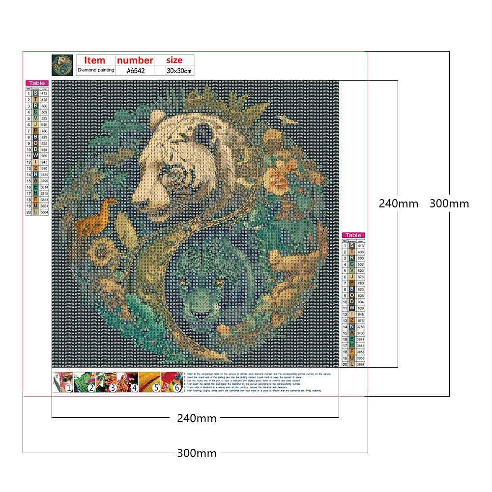 Diamond Painting - Full Round/Square Drill - Tai Chi Animals(30*30 - 50*50cm)