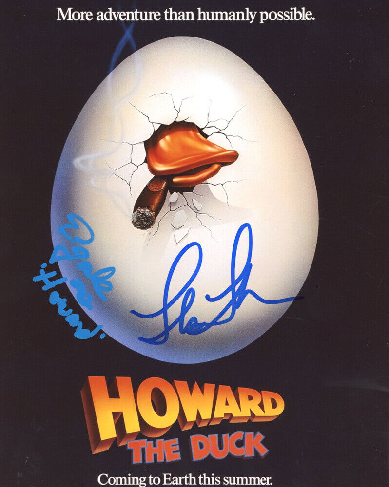 Ed Gale & Lea Thompson Dual Signed Autographed Howard The Duck