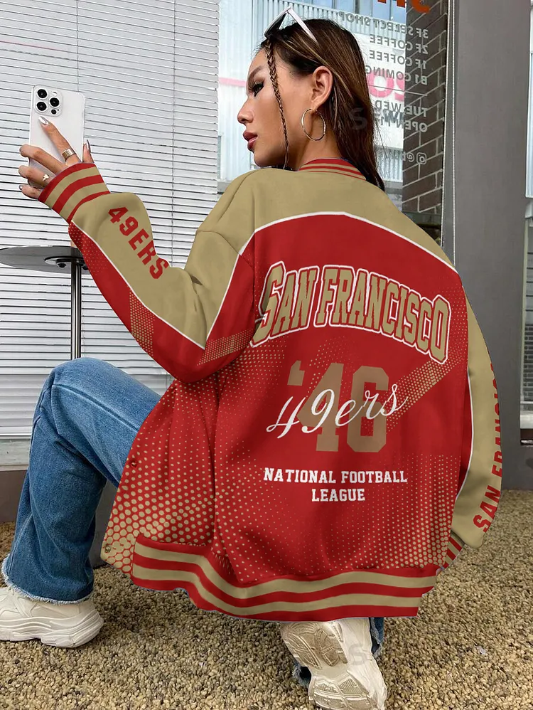 San Francisco 49ers National Football League 2024 Make Your Mark Unisex Varsity Jacket
