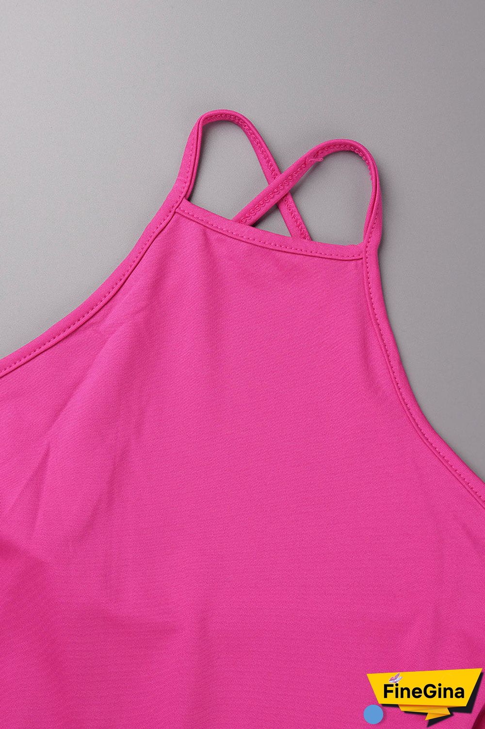 Elegant Solid Backless Solid Color Halter Wrapped Skirt Dresses