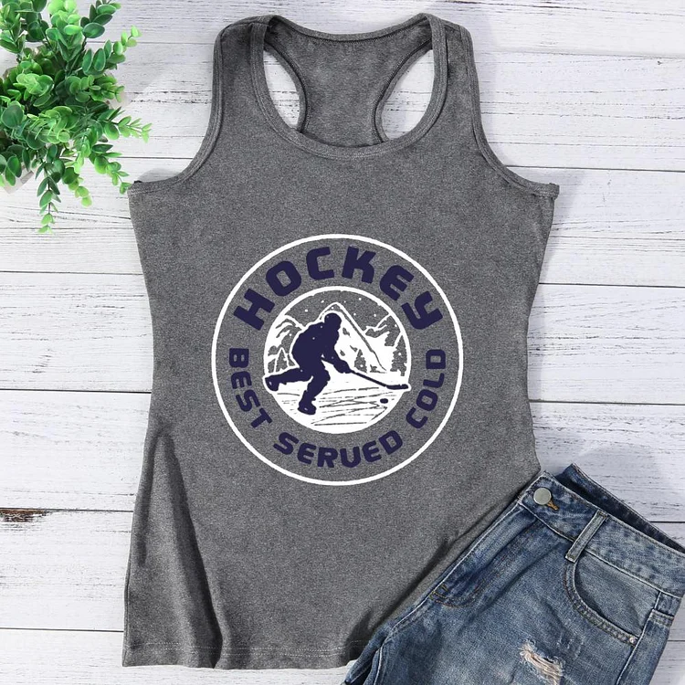 Hockey Best Served Cold Vest Top-Annaletters