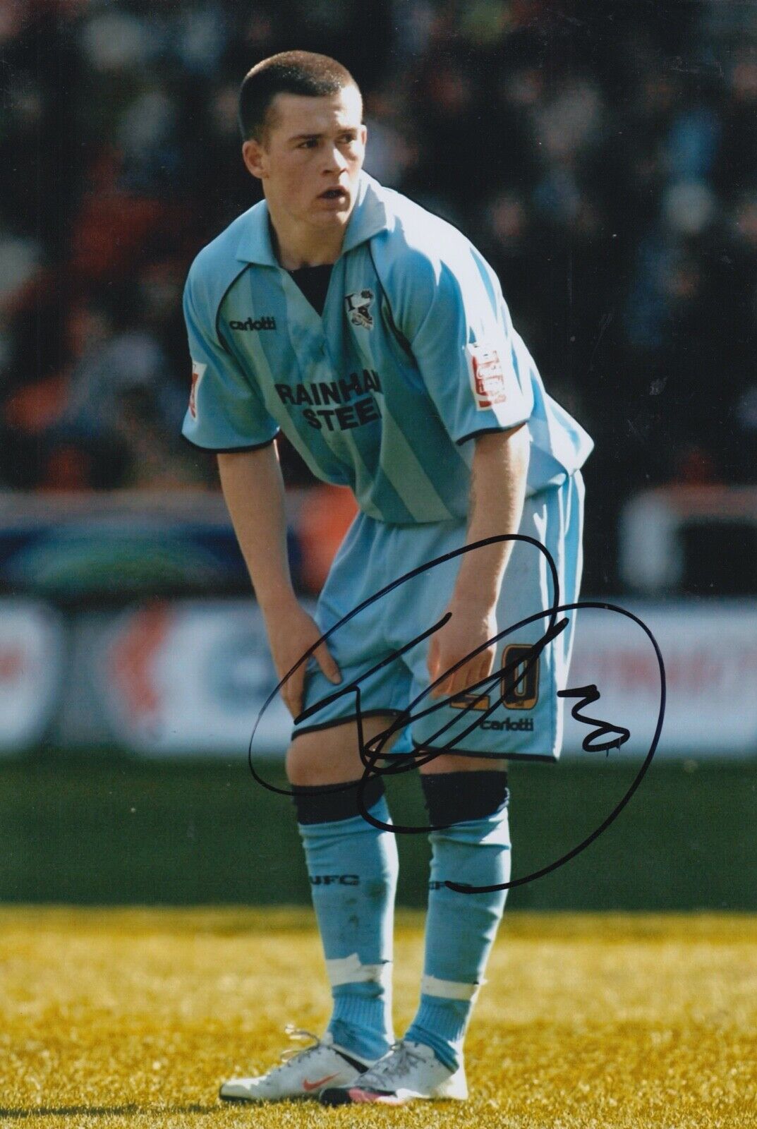 Donal McDermott Hand Signed 12x8 Photo Poster painting - Scunthorpe United - Football Autograph