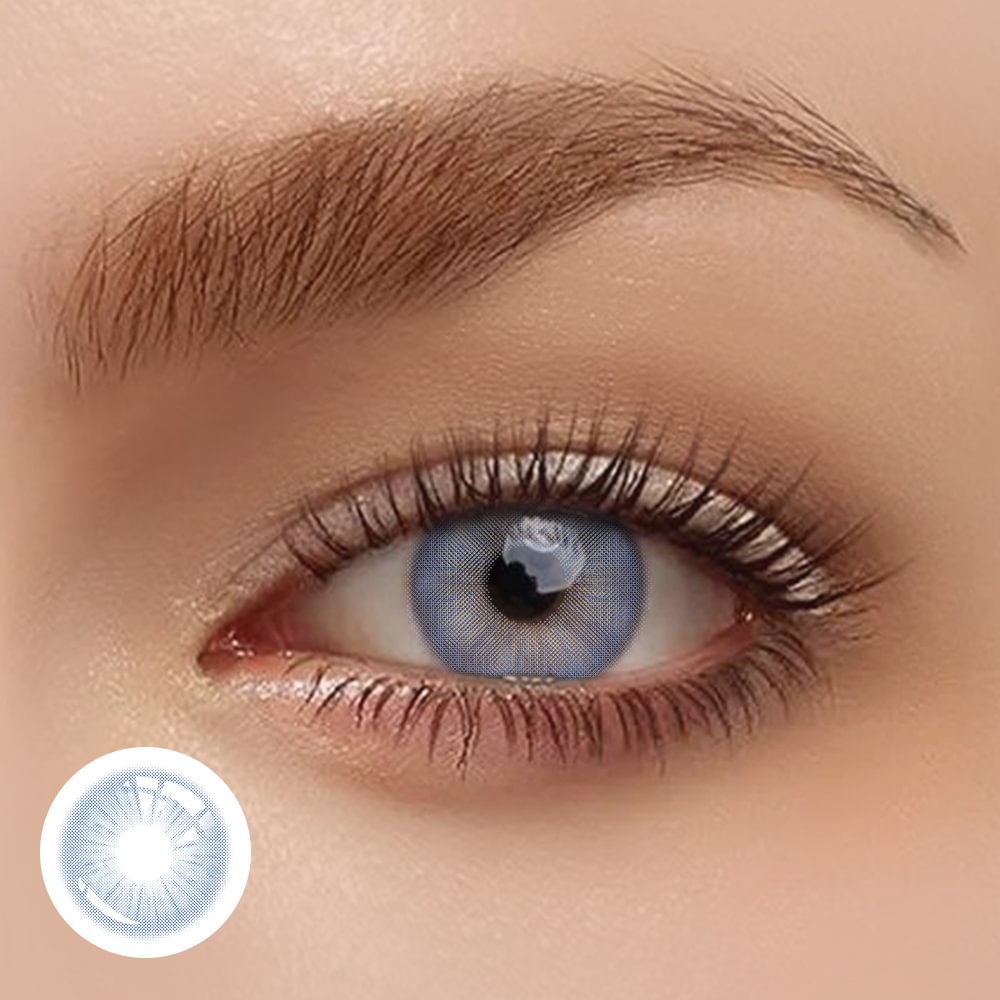 Rome Time Blue Contact Lenses 14.2mm Natural Eye Lenses For Daily Wear