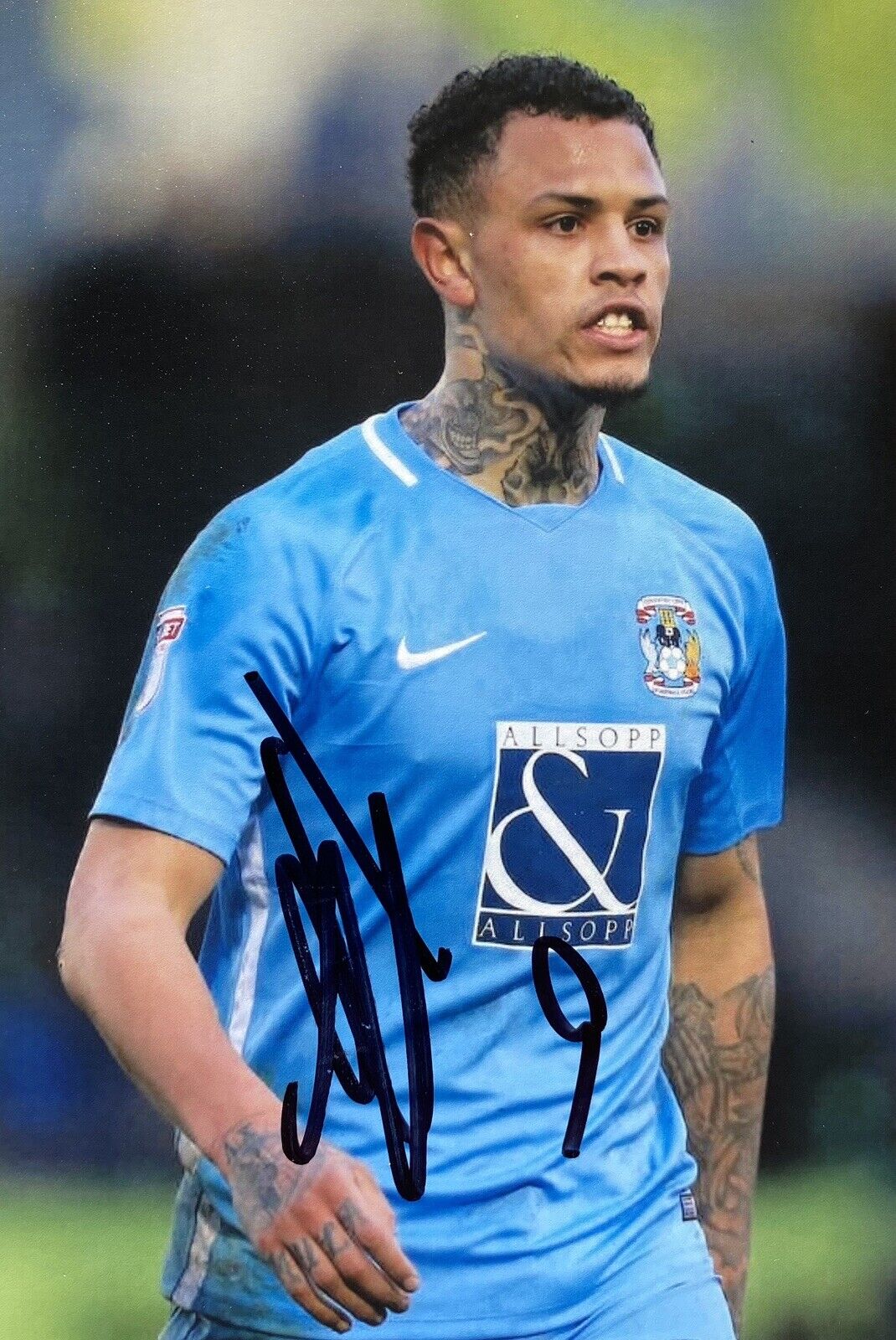 Jonson Clarke-Harris Genuine Hand Signed 6X4 Coventry City Photo Poster painting 2