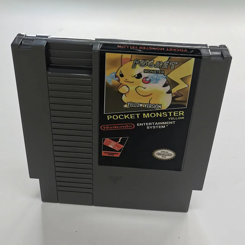POCKET MONSTER YELLOW For GameBoy ColorFor Nintendo NES - 8 Bit Game Cartridge