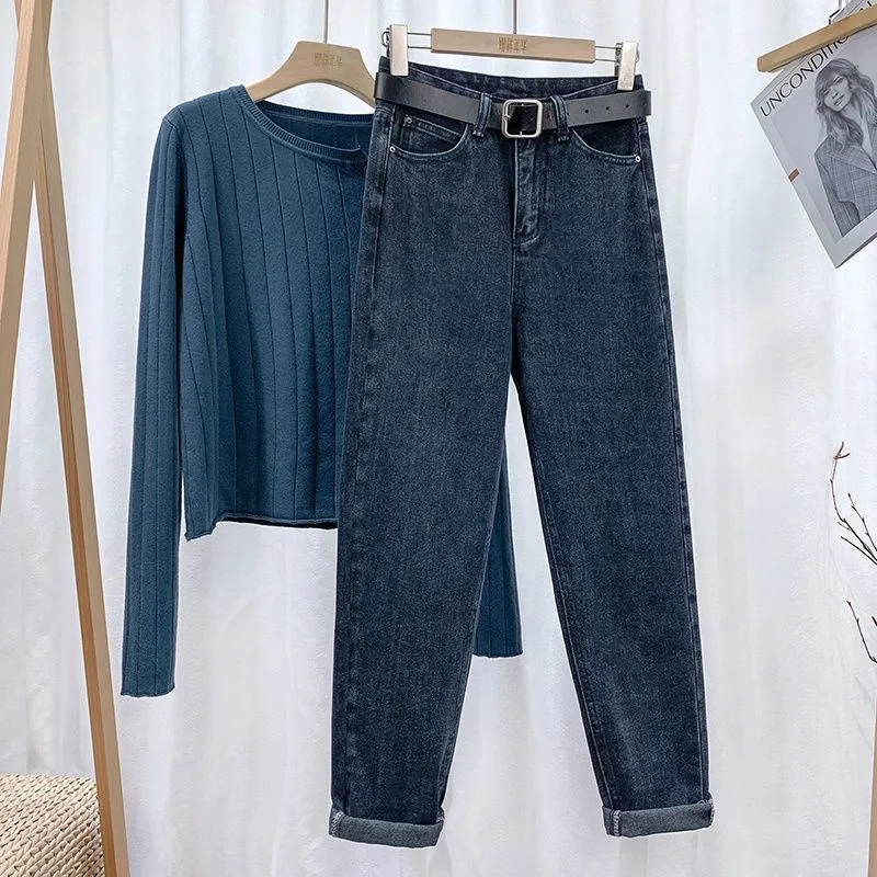 Women High Waist Jeans Woman Fashion Mom Baggy Oversize Jeans Pants For Women Denim Trousers Stright Long Casual Streetwear