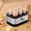 Smart Egg Cooker Stainless Steel Egg Boiler 6 Egg Capacity for Home Kitchen (EU)