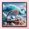 Beach Scenery Shells-11CT Stamped Cross Stitch 50*50cm/19.69*19.69in tapestrymarket
