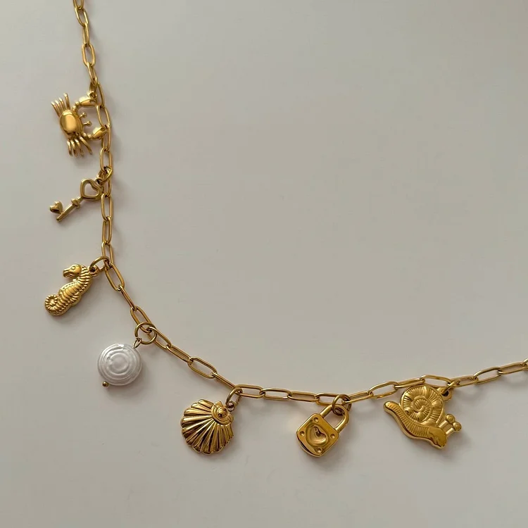 Women's Beach Starfish Pendant Necklace