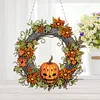 Diamond Painting Halloween Decorations Wreath Pendant for Home Window Wall