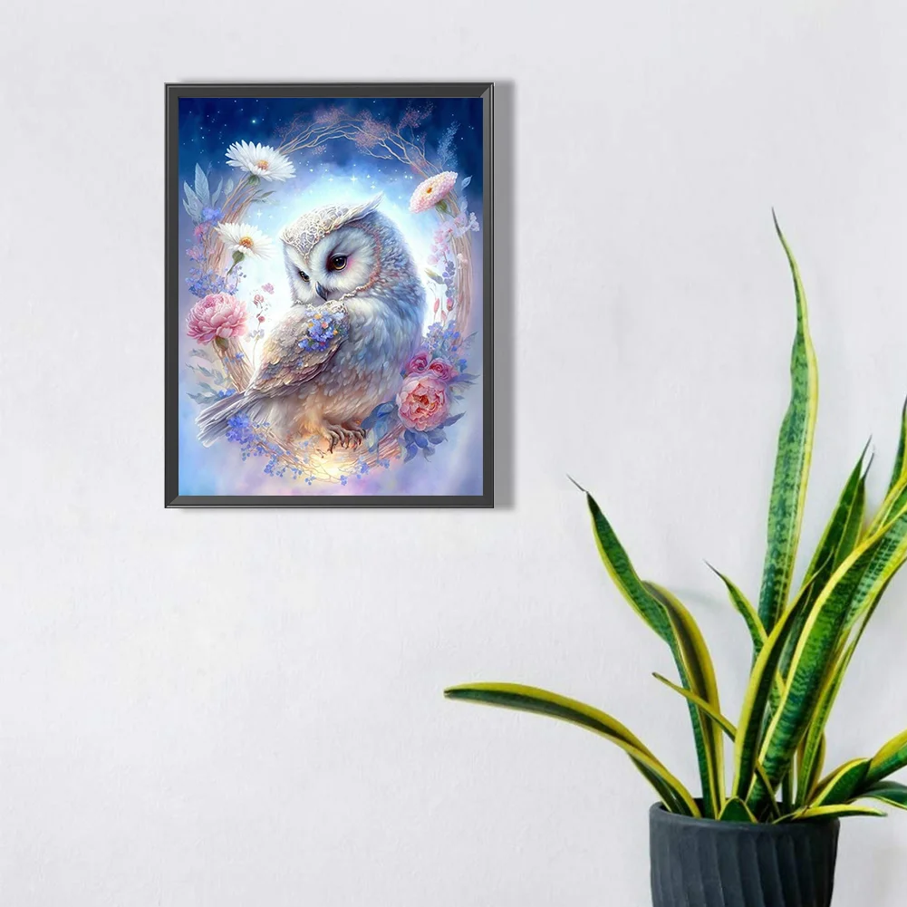 Diamond Painting - Full Round Drill - Owl(30*40cm)