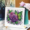 5D DIY Partial Special Shaped Drill Diamond Painting Kit Butterfly Decor With Frame Kit 18x18cm