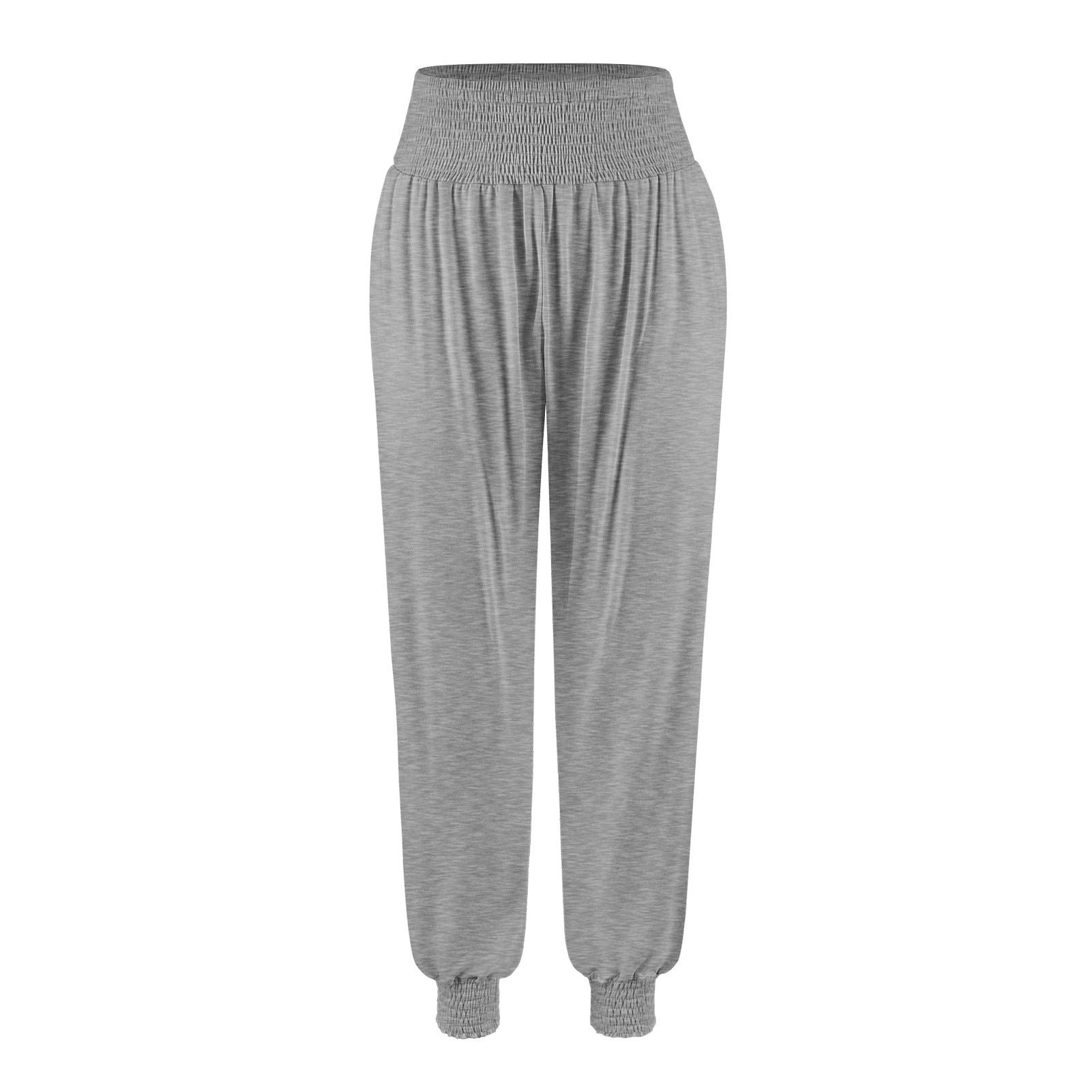 Plain Casual Women Harem Pants Home Office Trousers Comfortable Breathable Outer Wear Summer