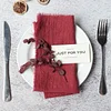 42 x 42cm Gentle Wedding Event Resturant Raw Edge Napkins