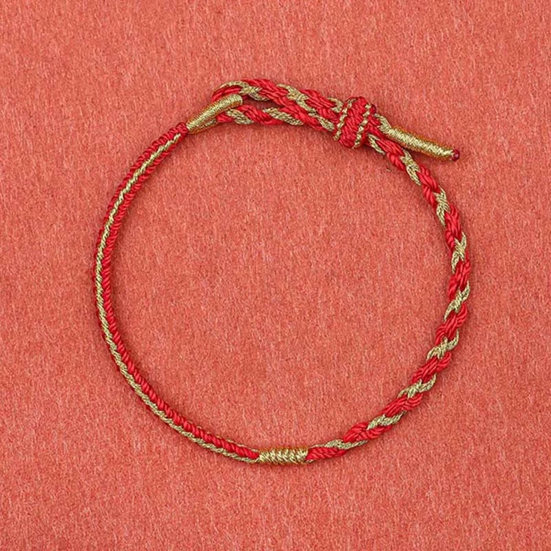 Chinese Zodiac Rabbit Rooster Rat Horse Dragon Protection Braid Red String Bracelet
