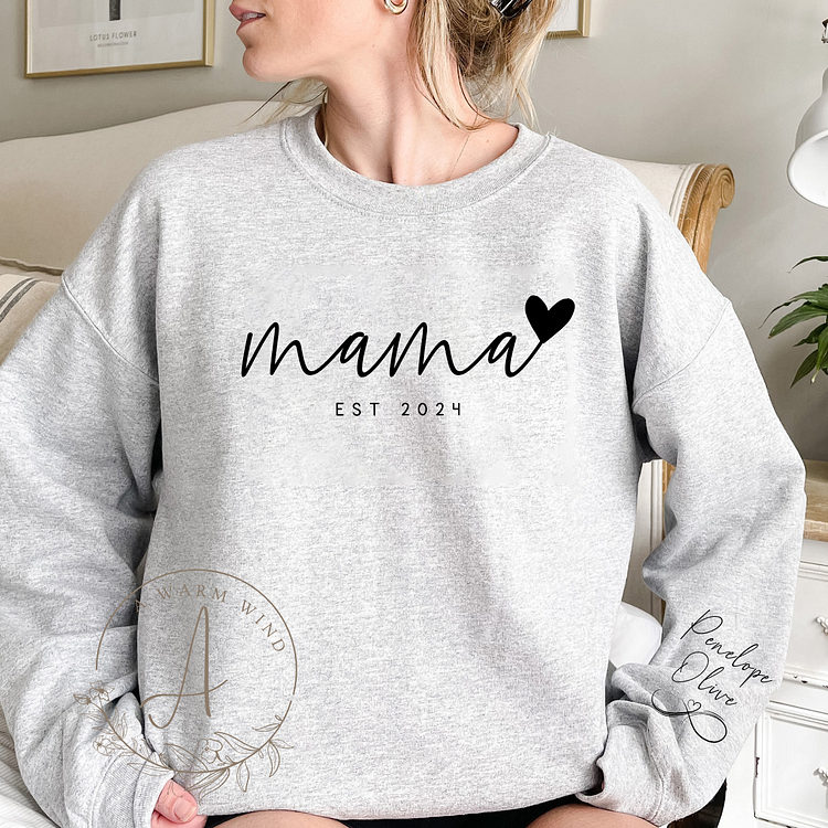 Infinite Love to Mom-Custom Mama Sweatshirt with Kids Names