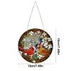 Diamond Painting Cardinal Pendant Hanging Decor with Chain(Double-sided Drill)