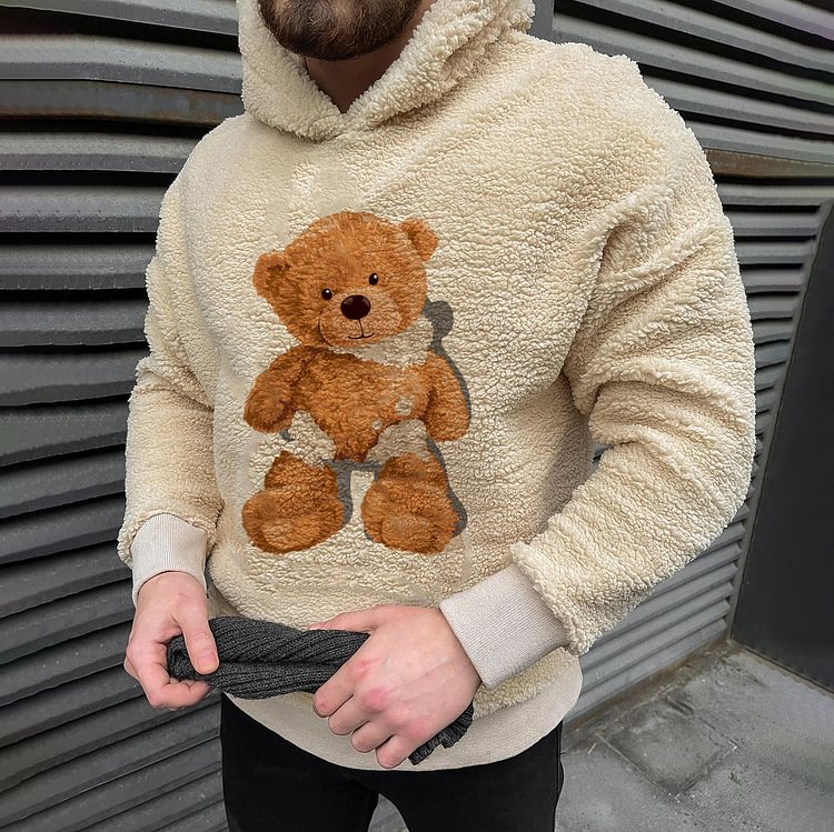 Violent Bear Casual Fleece Hooded Sweater