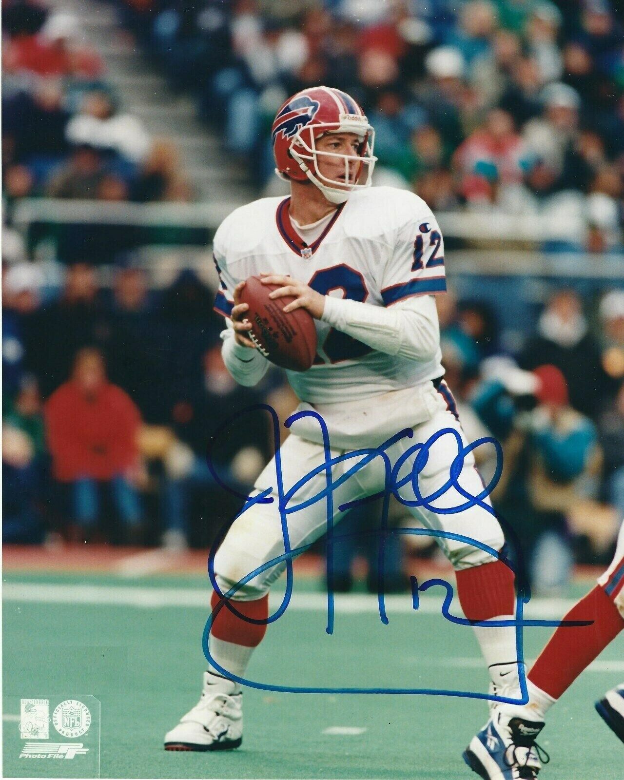 Jim Kelly Signed Autographed 8 x 10 Photo Poster painting ( BILLS HOF ) REPRINT