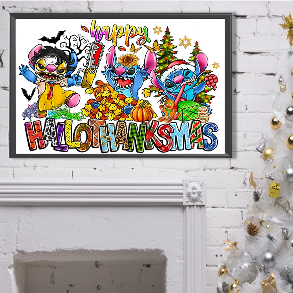 Full Round Diamond Painting 40*60cm - Stitch