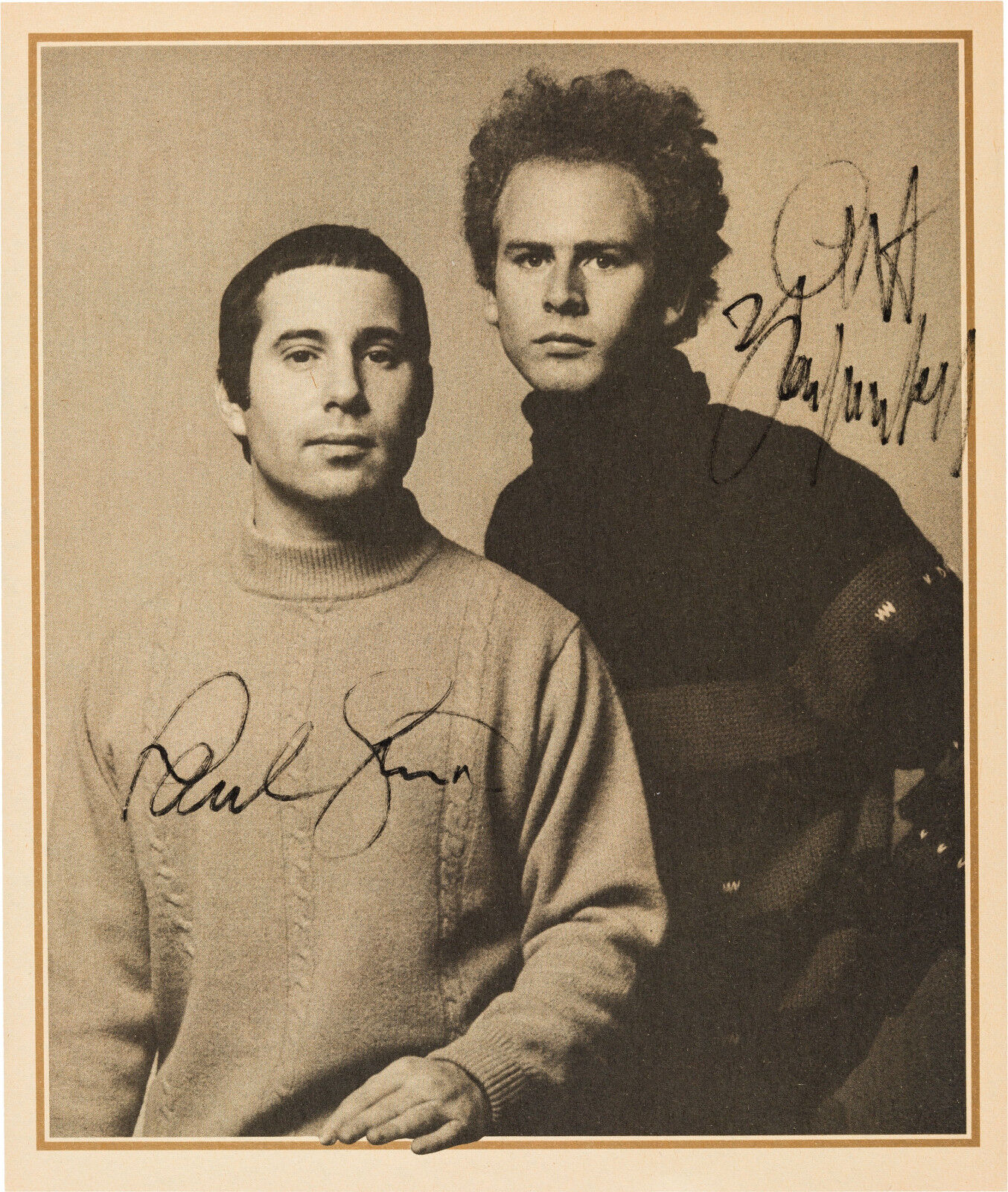 PAUL SIMON & ART GARFUNKEL Signed Photo Poster paintinggraph - Pop Duo - preprint