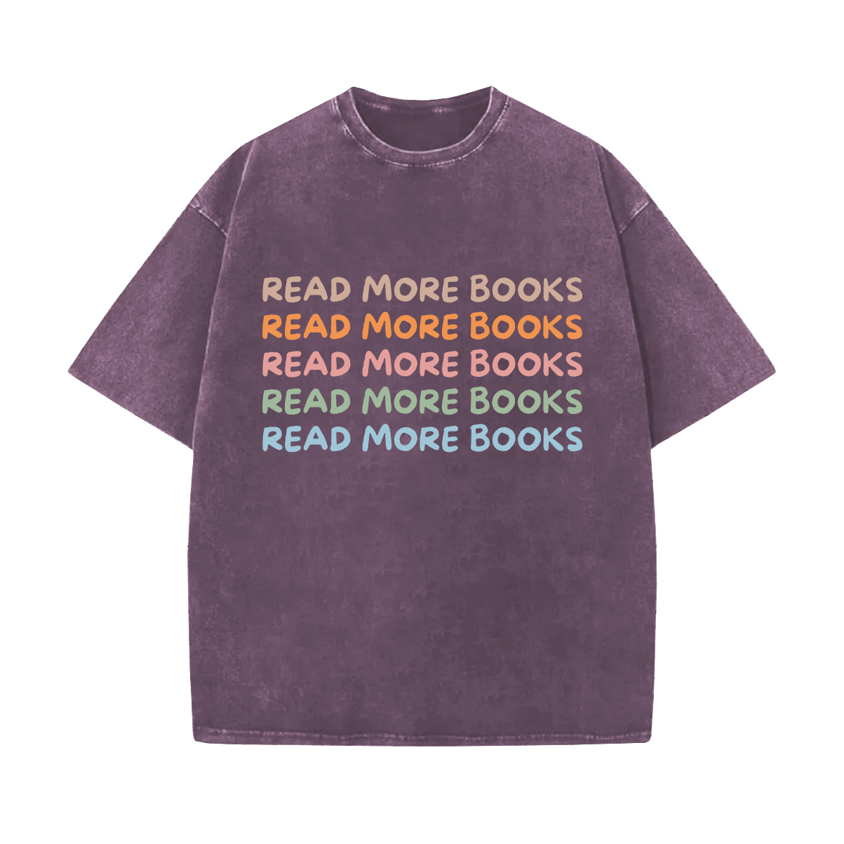 Read More Books Slogan Washed T-Shirt