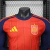 2026 Player Version Long Sleeve Spain Home Football Shirt 1:1 Thai Quality