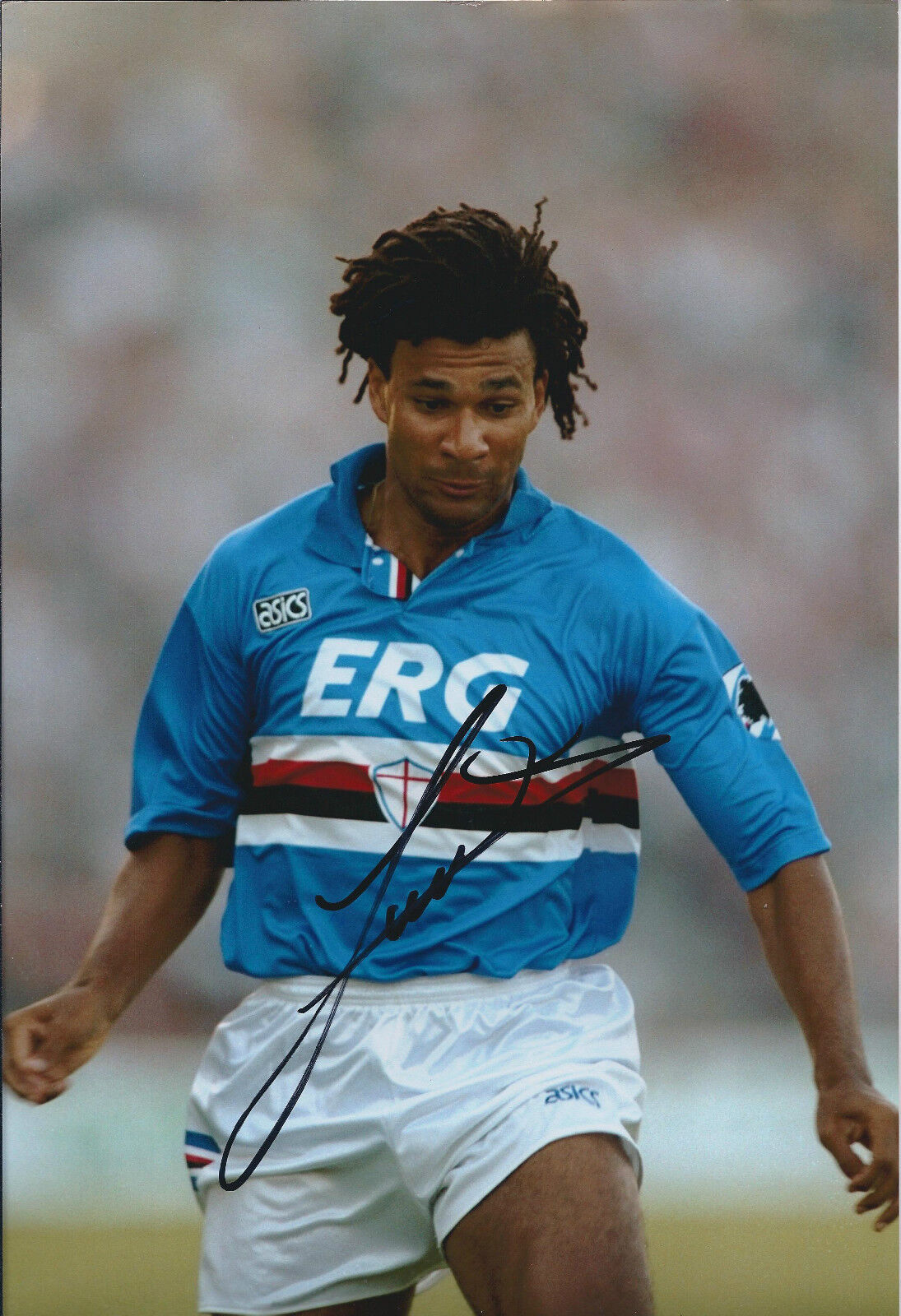 Ruud GULLIT Signed Autograph 12x8 Photo Poster painting AFTAL COA Sampdoria ITALY RARE Genuine